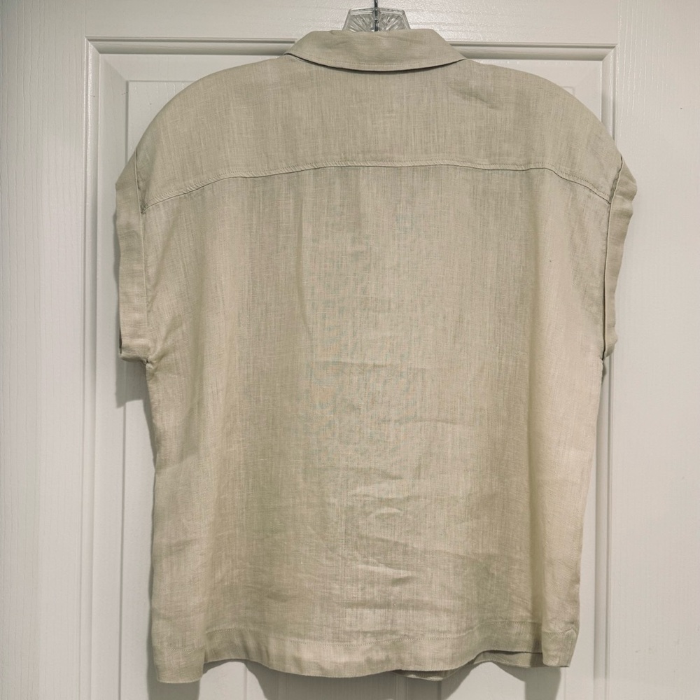 United Colors of Benetton Sleeveless Linen Blouse - Picture 3 of 12